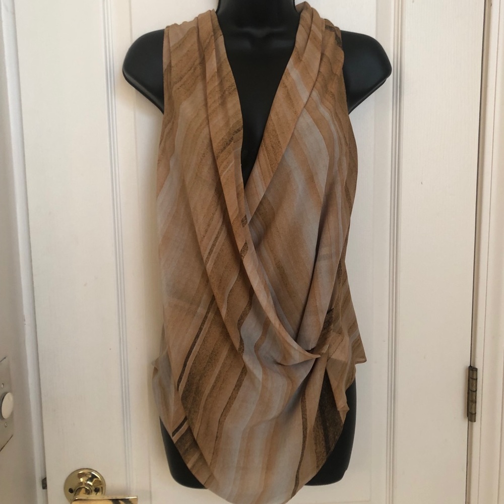 Helmut Lang Brown Blouse